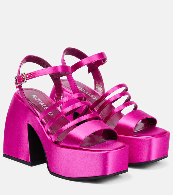  Nodaleto Nodaleto Bulla Chibi Satin Platform Sandals 