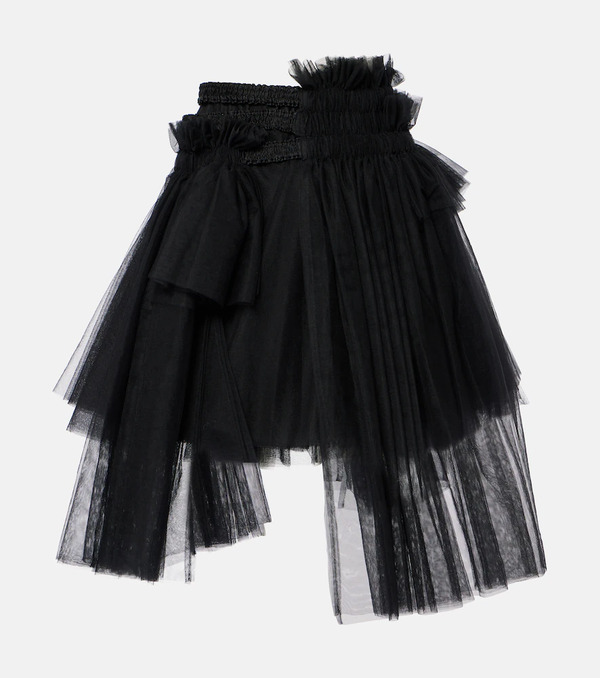  Noir Kei Ninomiya Noir Kei Ninomiya Mesh Midi Skirt 