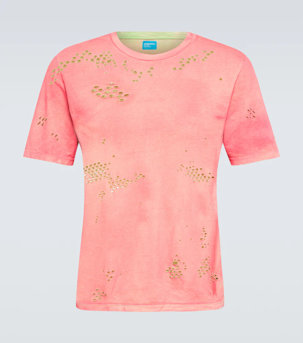  Notsonormal Notsonormal Distressed Cotton Jersey T-shirt 