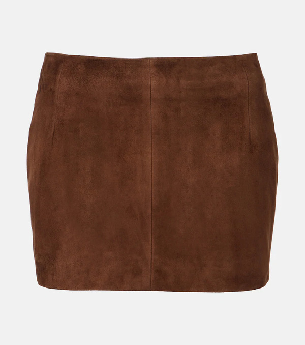  Nour Hammour Nour Hammour Avery Suede Miniskirt 