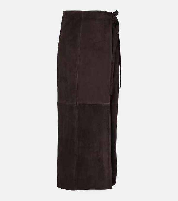  Nour Hammour Nour Hammour Suede Wrap Skirt 