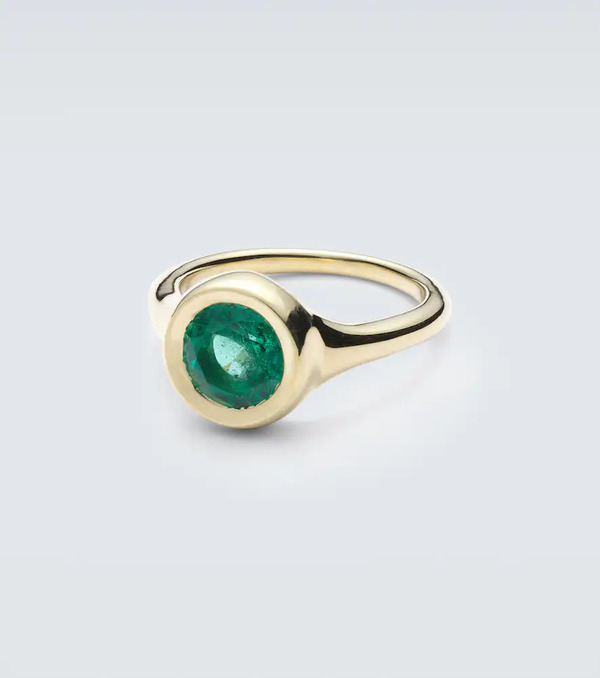  Octavia Elizabeth Octavia Elizabeth Lenny 18kt Gold Ring With Emerald 