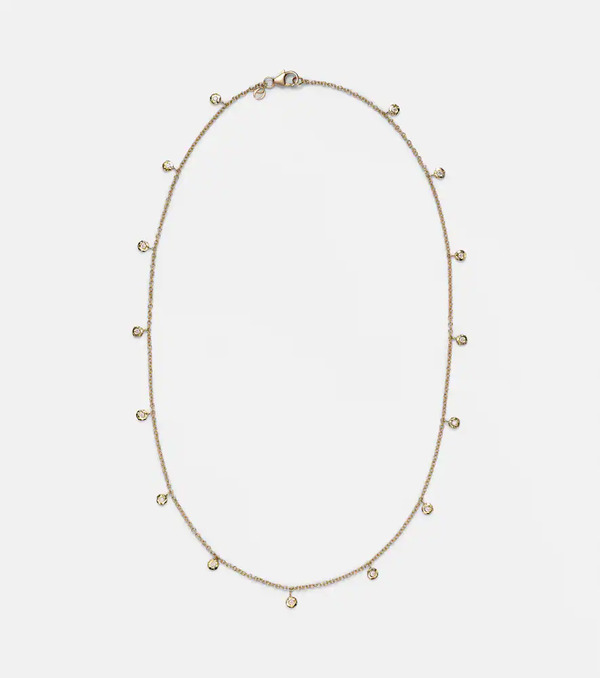  Octavia Elizabeth Octavia Elizabeth Micro Nesting Gem 18kt Gold Necklace With Diamonds 