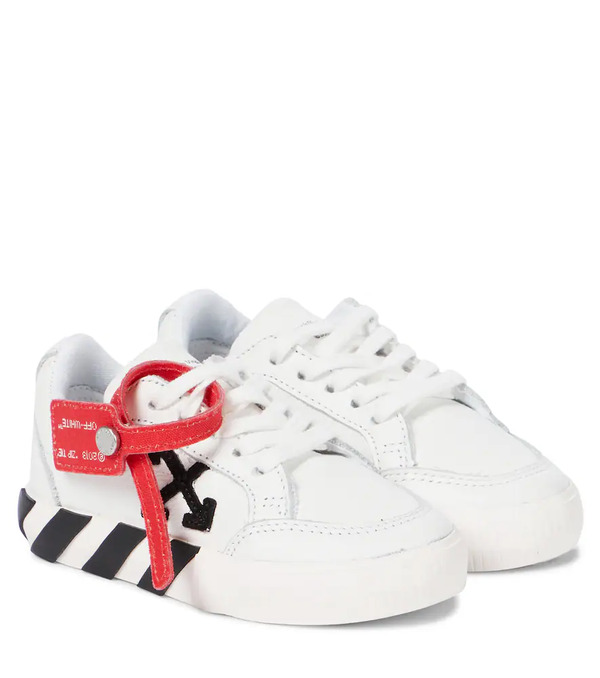  Off-white Kids Off-white Kids Low Vulcanized Leather Sneakers 