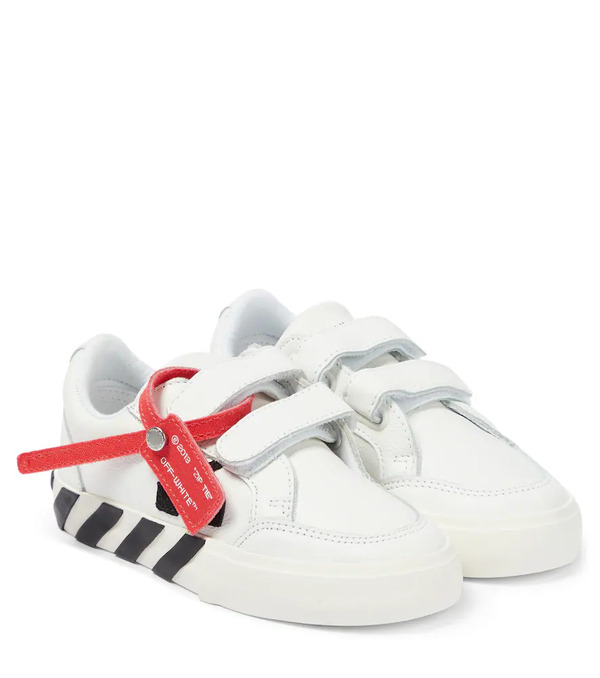  Off-white Kids Off-white Kids Low Vulcanized Leather Sneakers 