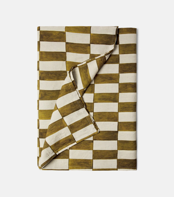  Once Milano Once Milano Checked Linen Tablecloth 
