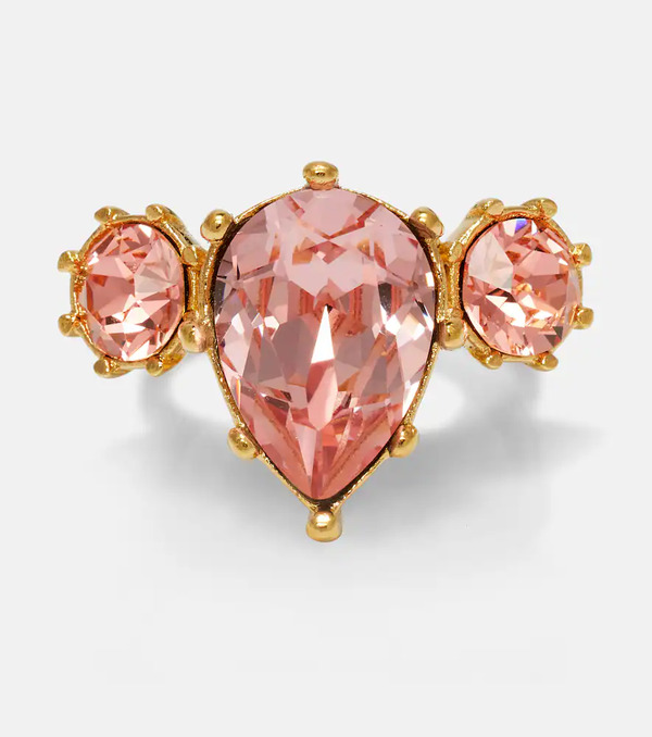  Oscar De La Renta Oscar De La Renta Crystal-embellished Ring 