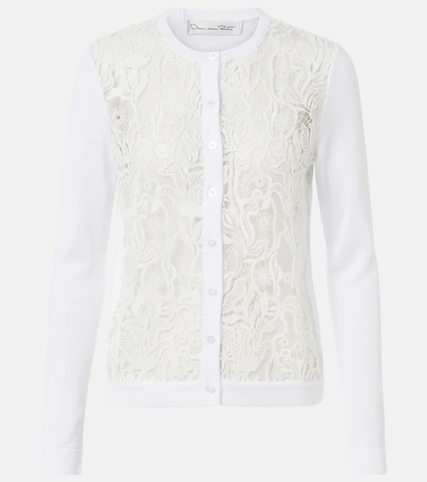  Oscar De La Renta Oscar De La Renta Lace Cardigan 