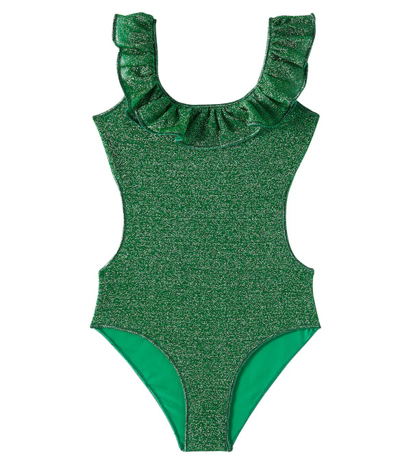  Oseree Kids Osã©ree Kids Lumiã¨re Ruffled Lamã© Swimsuit 