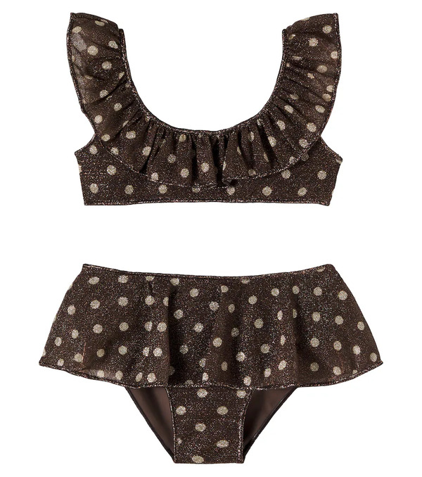  Oseree Kids Osã©ree Kids Osemini Lumiã¨re Polka-dot Ruffled Bikini 
