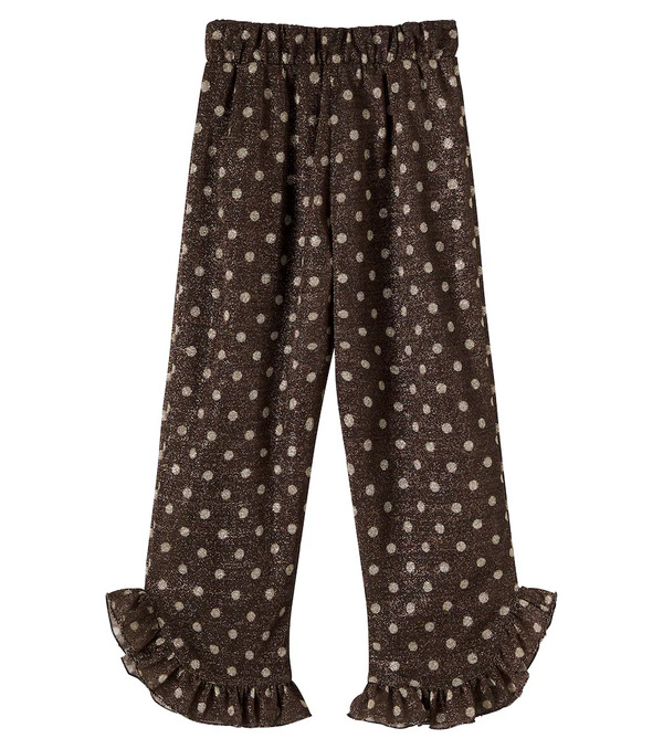  Oseree Kids Osã©ree Kids Osemini Lumiã¨re Polka-dot Ruffled Pants 