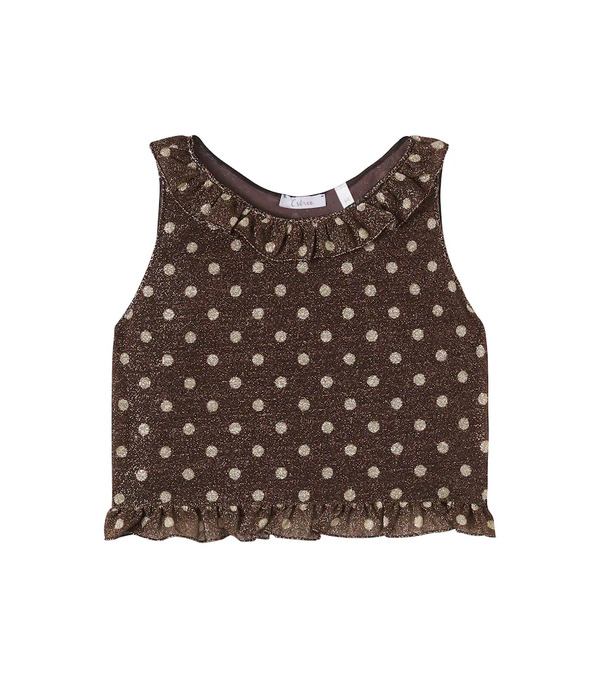  Oseree Kids Osã©ree Kids Osemini Lumiã¨re Polka-dot Ruffled Top 