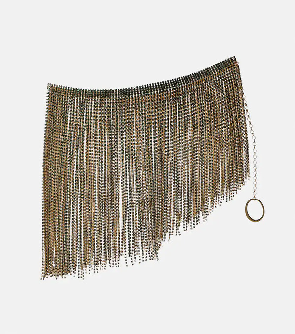  Oseree Osã©ree Embellished Asymmetric Miniskirt 