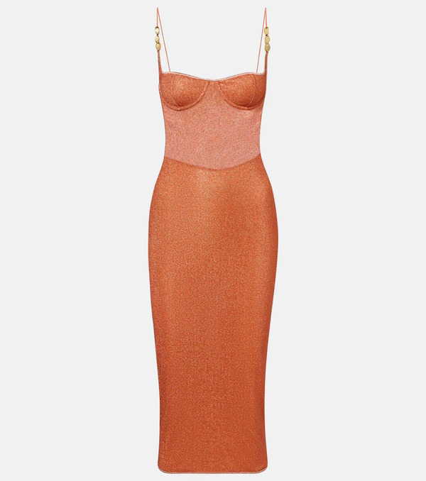  Oseree Osã©ree Lumiã¨re Open-back Midi Dress 