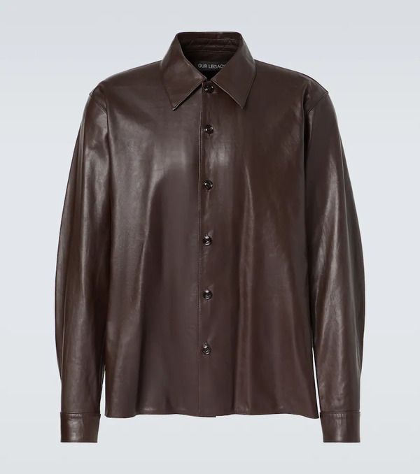  Our Legacy Our Legacy Welding Leather Overshirt 