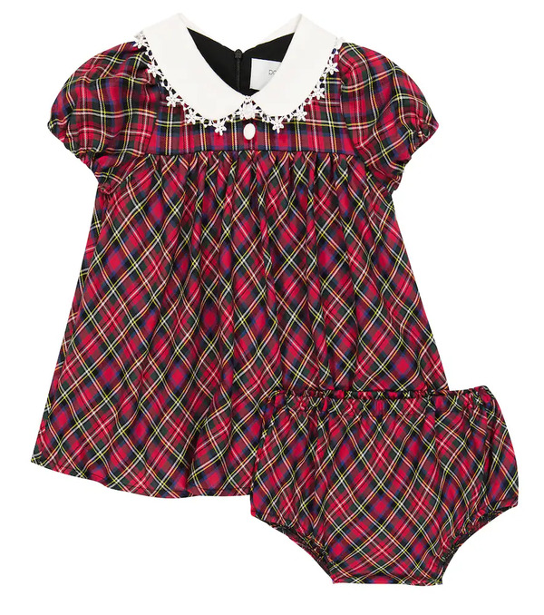  Paade Mode Paade Mode Baby Checked Dress And Bloomers Set 