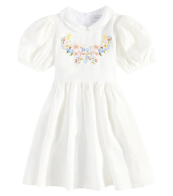  Paade Mode Paade Mode Embroidered Linen Dress 