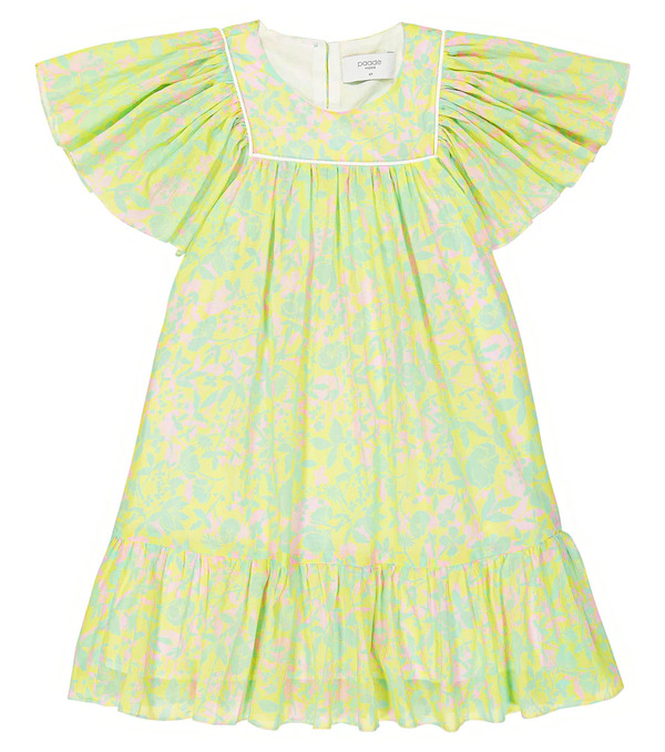 Paade Mode Paade Mode Puff-sleeve Cotton Chiffon Dress 