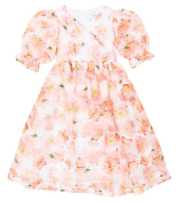  Paade Mode Paade Mode Puff-sleeve Floral Chiffon Dress 