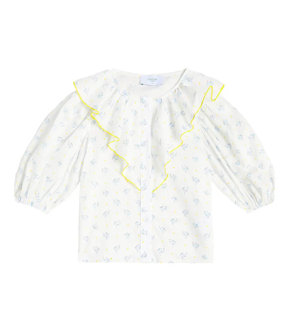  Paade Mode Paade Mode Ruched Floral Cotton Shirt 