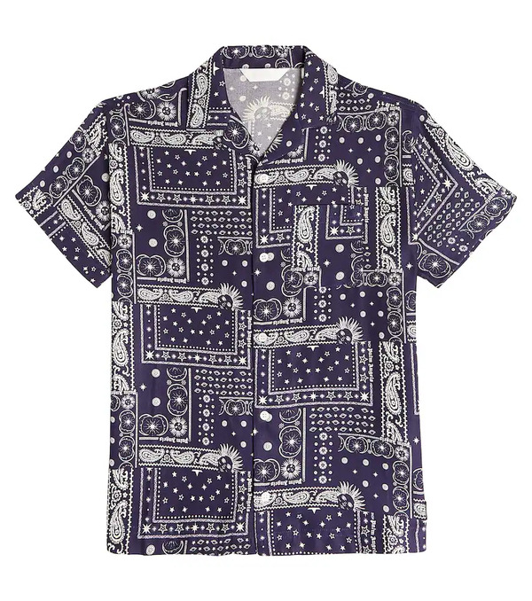  Palm Angels Kids Palm Angels Kids Printed Cotton Shirt 