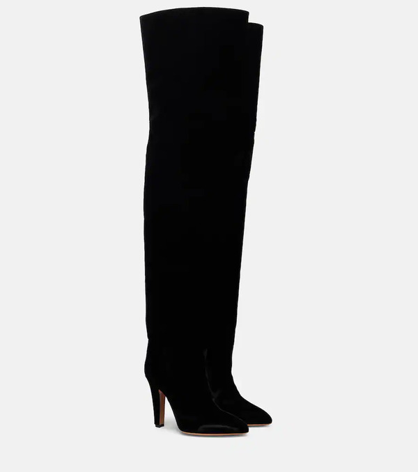  Paris Texas Paris Texas Elsa 100 Velvet Over-the-knee Boots 