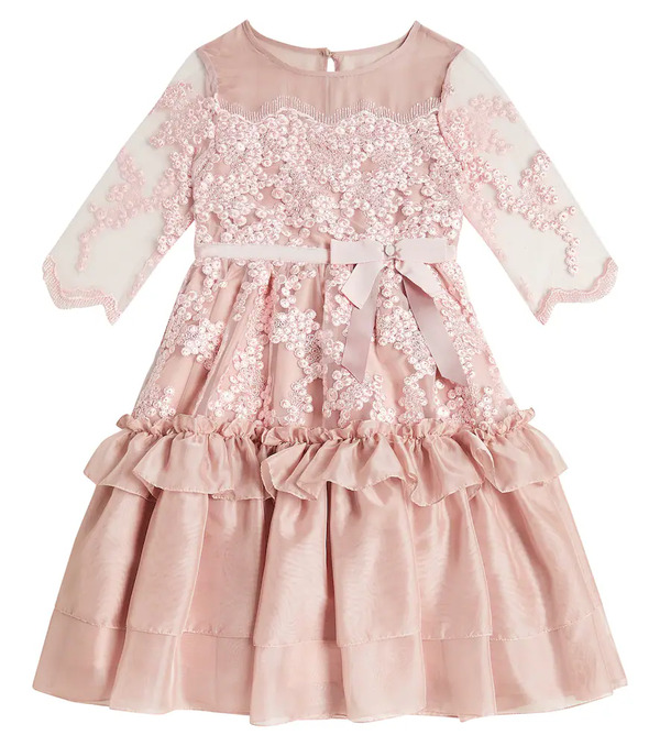  Patachou Patachou Frill-trimmed Chiffon Dress 