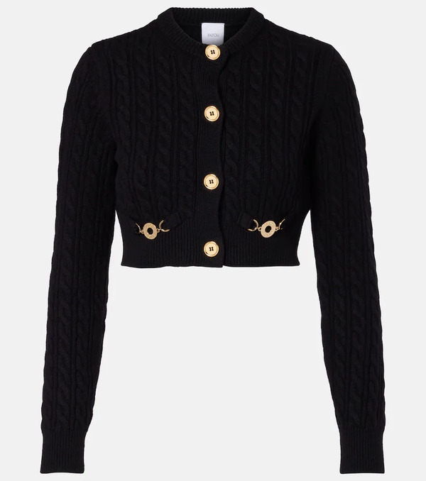  Patou Patou Cable-knit Wool And Cashmere Cardigan 