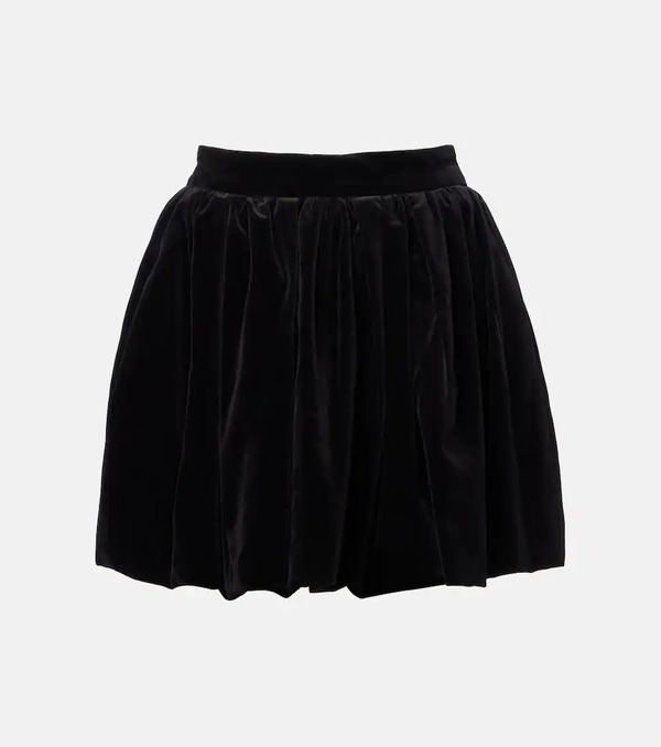  Patou Patou Cotton Velvet Miniskirt 