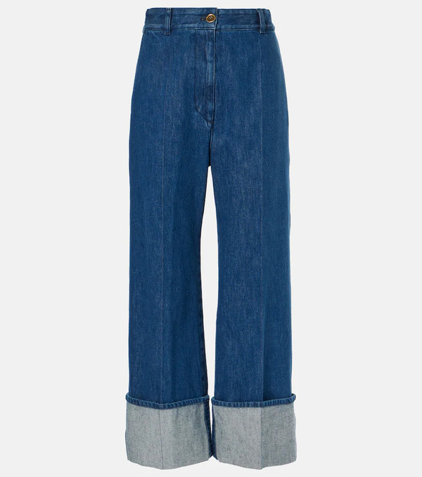  Patou Patou Cropped Wide-leg Jeans 