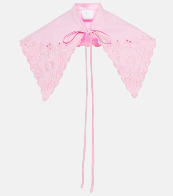  Patou Patou Embroidered Cotton Poplin Collar 