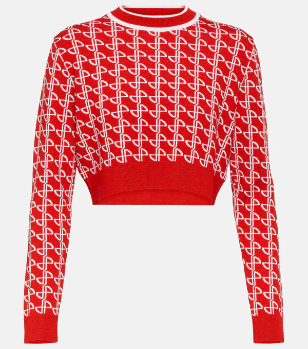  Patou Patou Logo Jacquard Wool Sweater 