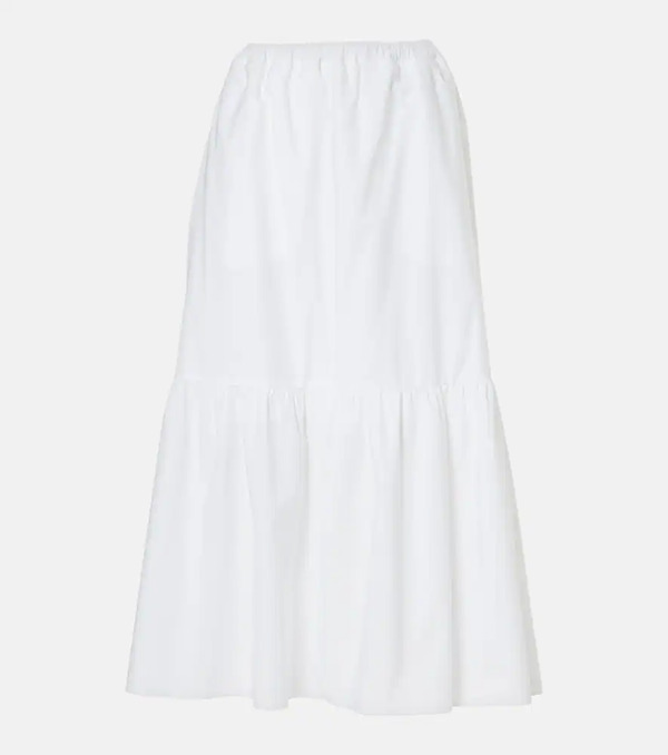  Patou Patou Tiered Cotton Maxi Skirt 