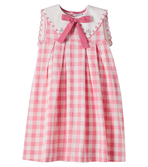  Pepa London Pepa London Catherine Embroidered Gingham Cotton Dress 
