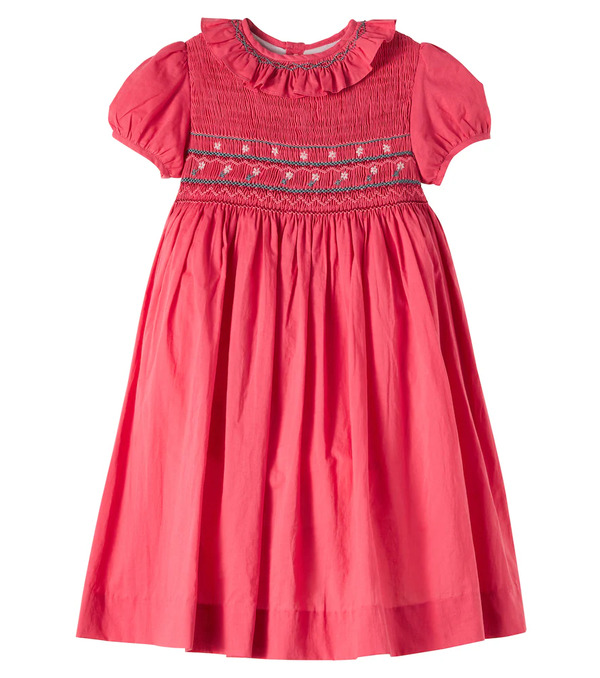  Pepa London Pepa London Embroidered Smocked Cotton Dress 
