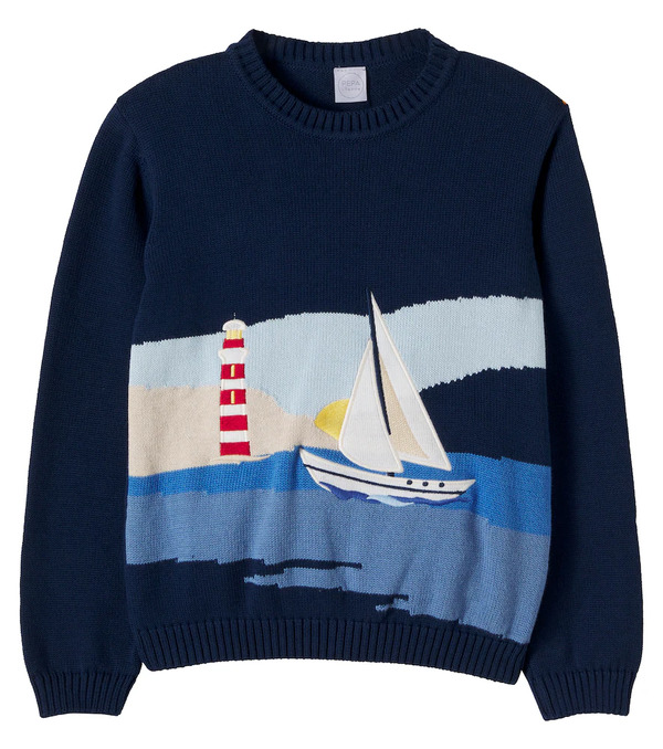 Pepa London Pepa London Intarsia Cotton Sweater 