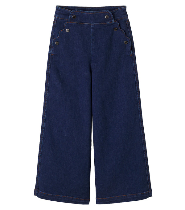  Pepa London Pepa London Scalloped Wide-leg Jeans 