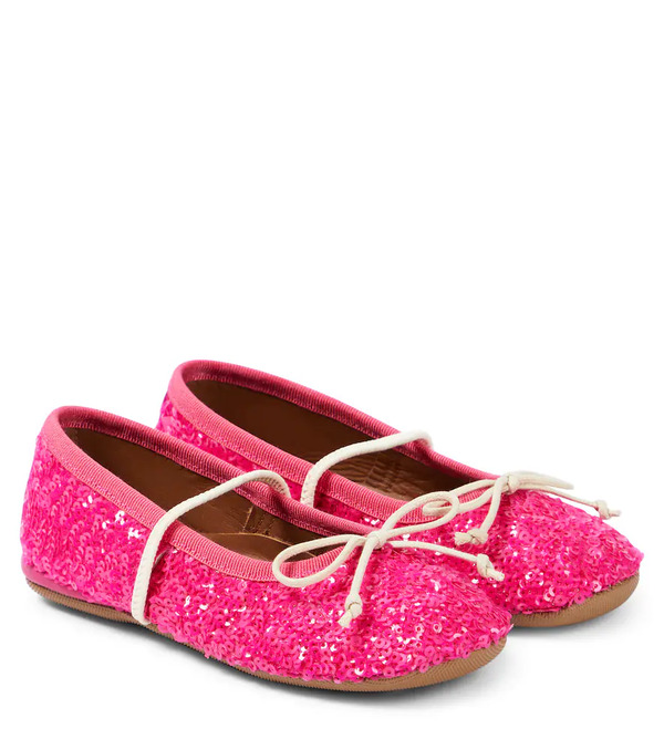  Pepe Pã¨pã¨ Paillettes Sequined Ballet Flats 