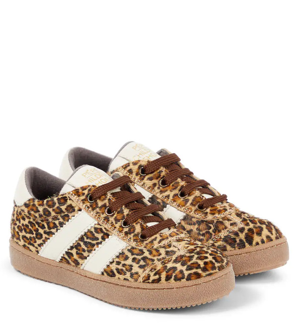  Pepe Pã¨pã¨ Pony Leopard-print Calf Hair Sneakers 