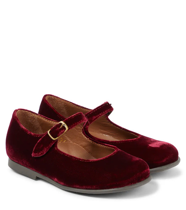  Pepe Pã¨pã¨ Velvet Ballet Flats 