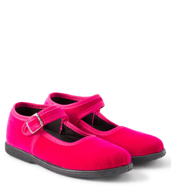  Pepe Pã¨pã¨ Velvet Ballet Flats 