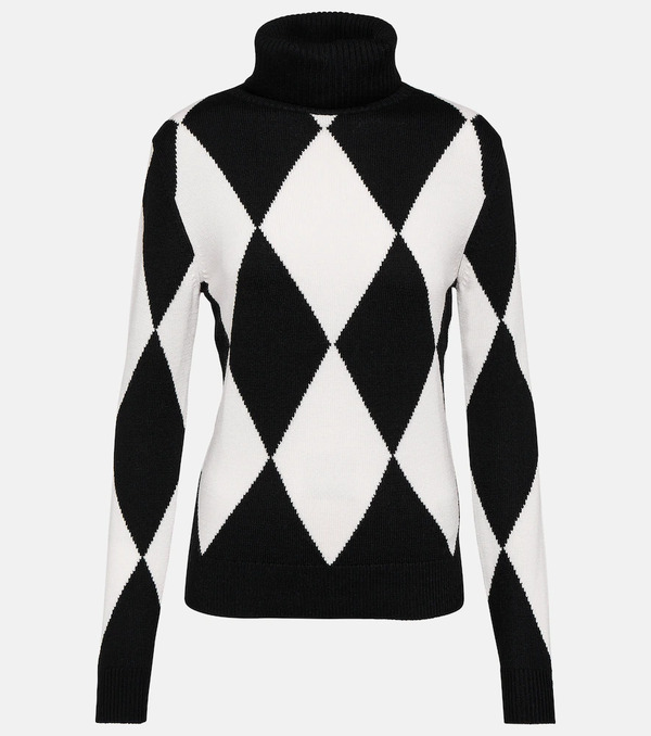  Perfect Moment Perfect Moment Diamond Wool Turtleneck Sweater 