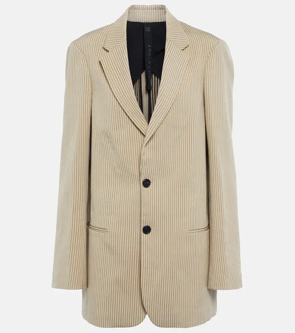  Petar Petrov Petar Petrov Isaac Striped Cotton-blend Blazer 