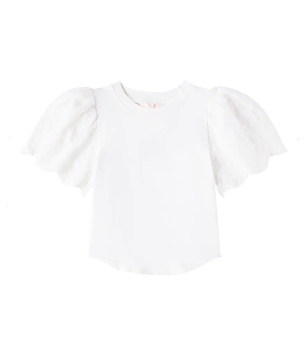  Petite Amalie Petite Amalie Embroidered Cotton T-shirt 
