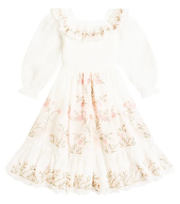  Petite Amalie Petite Amalie Embroidered Linen Dress 