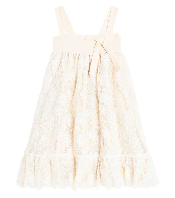  Petite Amalie Petite Amalie Polka Dot Tulle Dress 