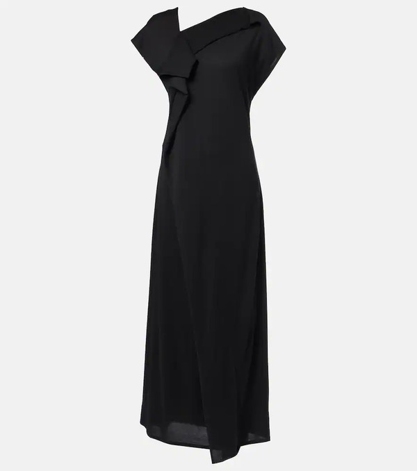  Plan C Plan C Asymmetric Draped Midi Dress 
