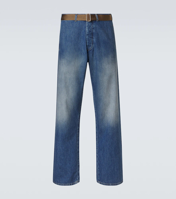  Plan C Plan C Belted Straight Jeans 