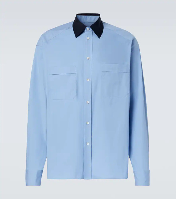  Plan C Plan C Cotton-blend Poplin Shirt 