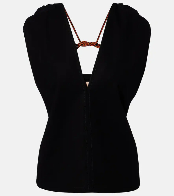  Plan C Plan C Cotton Crãªpe Top 